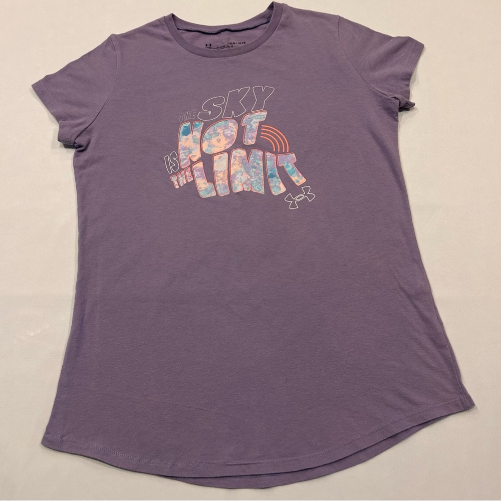 Youth Girls’ Size L, Under Armour Shirt, Purple